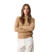 Mohair Gebreide Trui Colmar , Beige , Dames