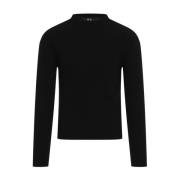 Geribbelde Geo Trui Rick Owens , Black , Heren