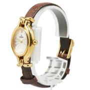 Pre-owned Stainless Steel watches Fendi Vintage , Brown , Dames