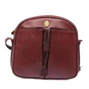 Pre-owned Leather shoulder-bags Cartier Vintage , Red , Dames