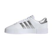 Gedurfd Hof Wit Leren Sneakers Adidas , White , Dames