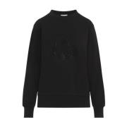 Zwarte Sweatshirt voor Mannen Moncler , Black , Dames