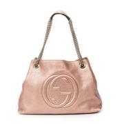 Pre-owned Leather handbags Gucci Vintage , Pink , Dames