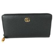 Pre-owned Leather wallets Gucci Vintage , Blue , Dames