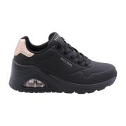 Rozette Sneaker Skechers , Black , Dames