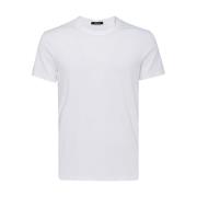 Lichte en Natuurlijke Witte T-Shirts Tom Ford , White , Heren