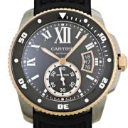 Pre-owned Stainless Steel watches Cartier Vintage , Black , Heren