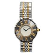 Pre-owned Stainless Steel watches Cartier Vintage , Multicolor , Dames