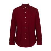 Rode Oxford Katoenen Shirt Polo Pony Ralph Lauren , Red , Heren