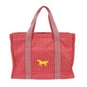 Pre-owned Fabric shoulder-bags Hermès Vintage , Red , Dames