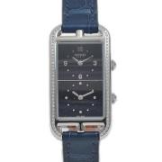 Pre-owned Stainless Steel watches Hermès Vintage , Blue , Dames