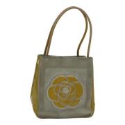 Pre-owned Suede totes Chanel Vintage , Yellow , Dames