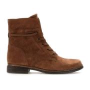 Velours veterschoenen in cognac Gabor , Brown , Dames