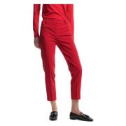 Stijlvolle Cropped Broek met Zakken Kocca , Red , Dames