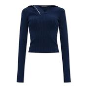 Geribbelde top Y/Project , Blue , Dames