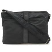 Pre-owned Nylon shoulder-bags Hermès Vintage , Black , Dames