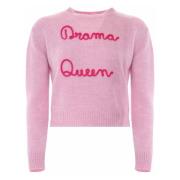 Geborduurde lettering longsleeve T-shirt Kocca , Pink , Dames