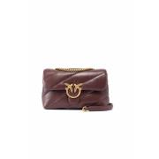 Love Bag Puff met Diamond Cut Pinko , Brown , Dames