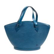 Pre-owned Leather handbags Louis Vuitton Vintage , Blue , Dames