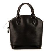 Pre-owned Leather handbags Louis Vuitton Vintage , Black , Dames