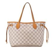 Pre-owned Canvas shoulder-bags Louis Vuitton Vintage , White , Dames