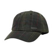 Groene Tartan Baret Hoed Barbour , Green , Unisex