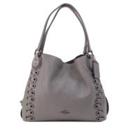 Pre-owned Leather shoulder-bags Coach Pre-owned , Gray , Dames