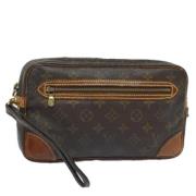 Pre-owned Canvas clutches Louis Vuitton Vintage , Brown , Dames