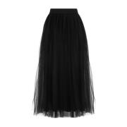 Midi Skirts Fabiana Filippi , Black , Dames