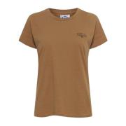 Dames T-shirt Top Karamel Ball , Brown , Dames