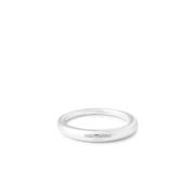 Logo Dome Ring Zilveren Toon Messing Saint Laurent , Gray , Dames