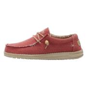 Wally Gevlochten Sneakers Hey Dude , Red , Heren