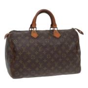 Pre-owned Canvas handbags Louis Vuitton Vintage , Brown , Dames