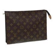 Pre-owned Canvas pouches Louis Vuitton Vintage , Brown , Dames