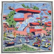 Pre-owned Silk scarves Hermès Vintage , Multicolor , Dames