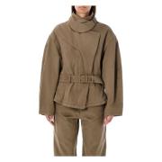 Bronze Green Janalia Jas Kleding Isabel Marant , Brown , Dames