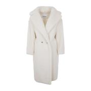 Witte Tedgirl Jas Max Mara , White , Dames