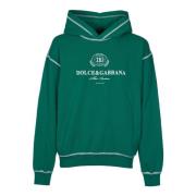 Logo Print Katoenen Sweatshirt met Zakken Dolce & Gabbana , Green , He...