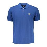 Blauw Polo T-shirt met korte mouwen North Sails , Blue , Heren