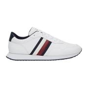 Witte Sneakers met Zaagtandzool Tommy Jeans , White , Heren