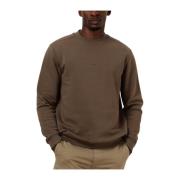 Bruine Sweater voor Mannen, Moderne Stijl Genti , Brown , Heren