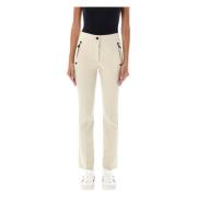 Witte High-Waist Technische Broek Aw24 Moncler , White , Dames