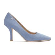 Denim stiletto's met een comfortabele hak Kazar Studio , Blue , Dames