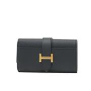 Pre-owned Leather key-holders Hermès Vintage , Black , Dames