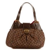 Pre-owned Canvas handbags Louis Vuitton Vintage , Brown , Dames