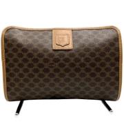 Pre-owned Canvas clutches Celine Vintage , Brown , Dames