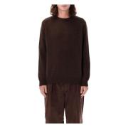 Bruine Gebreide Trui Sweater Aw24 Pop Trading Company , Brown , Heren