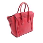 Pre-owned Leather handbags Celine Vintage , Red , Dames