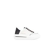 Lancaster Woman White Black Sneakers Alexander Smith , White , Dames