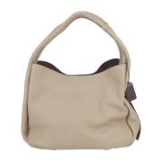 Pre-owned Leather shoulder-bags Coach Pre-owned , Beige , Dames